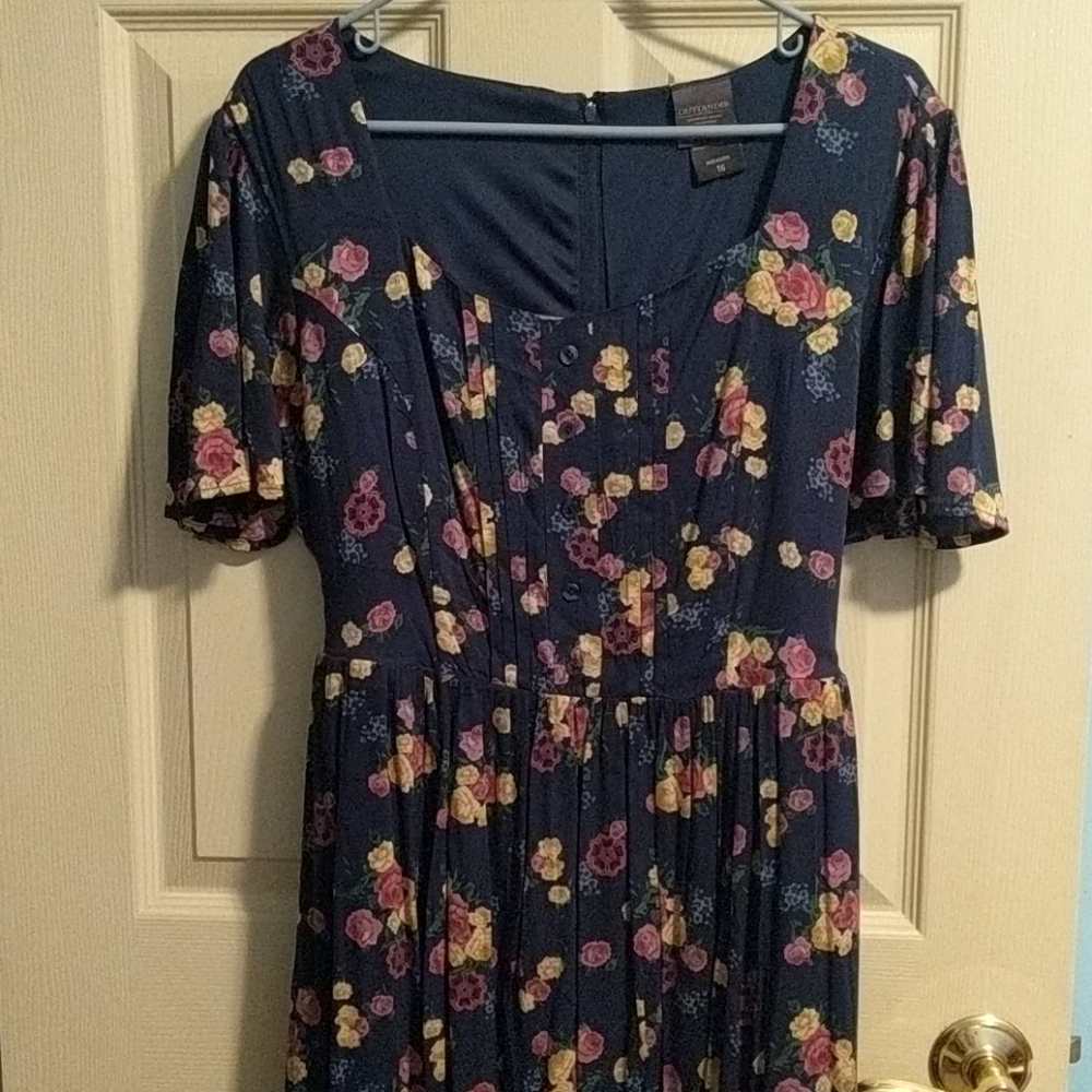 Outlander Blue Floral Dress